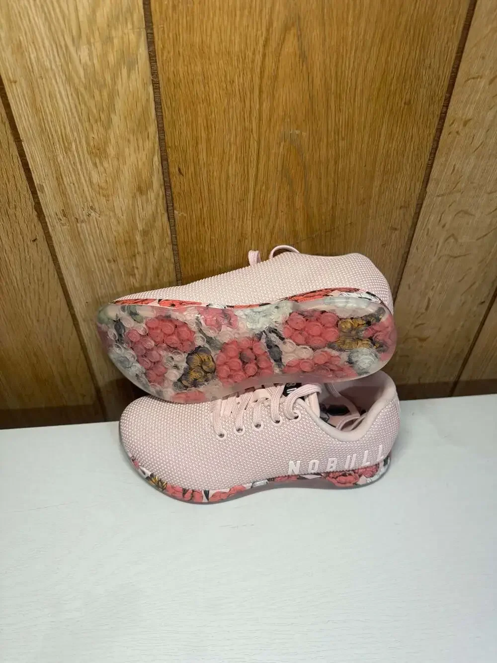 NOBULL Outwork Training Shoes Rose Butterfly Floral Print Women's Size 6